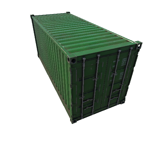 Cargo Container Green